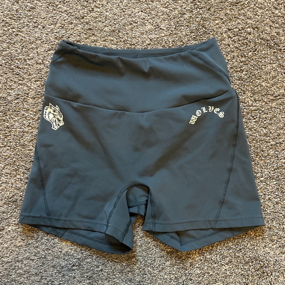 Darc Sport Black Women's Bike Shorts with Wolf Logo